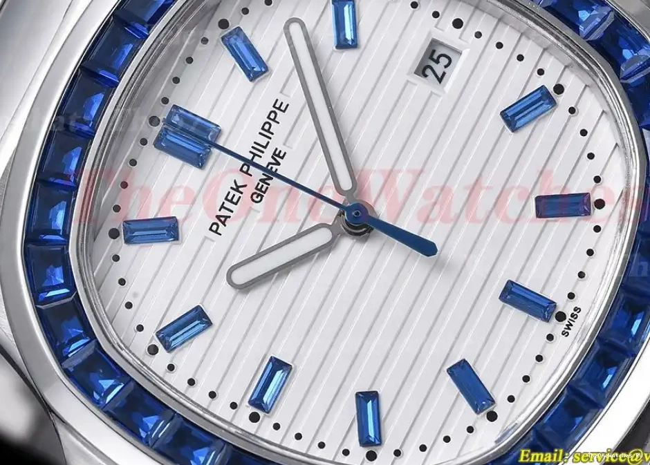 Nautilus Dial White SS MY8215 GDF Dia Bule SS 40mm 0325